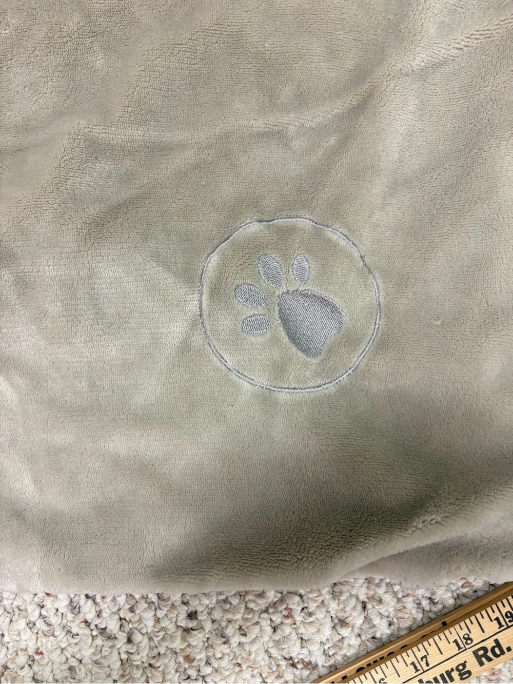Plush Sherpa Dog Blanket - Taupe